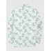 Full-Print Blue Watercolor Floral Pattern Printing Men‘s Long Sleeve Polo